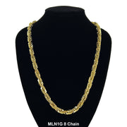 8 MM Milano Same Links Chain MLN1G 8 - ChainsOnly