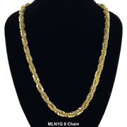 8 MM Milano Same Links Chain MLN1G 8 - ChainsOnly