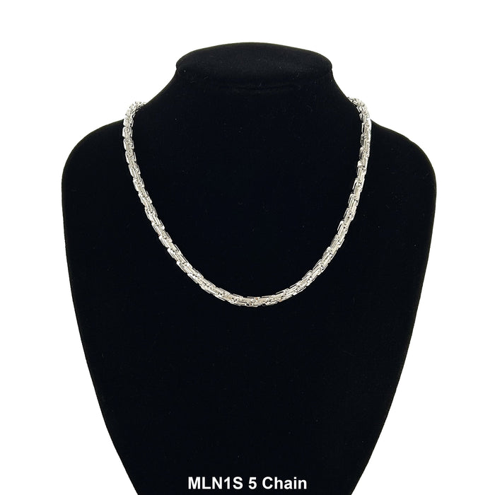 5 MM Milano Same Links Chain MLN1S 5 - ChainsOnly