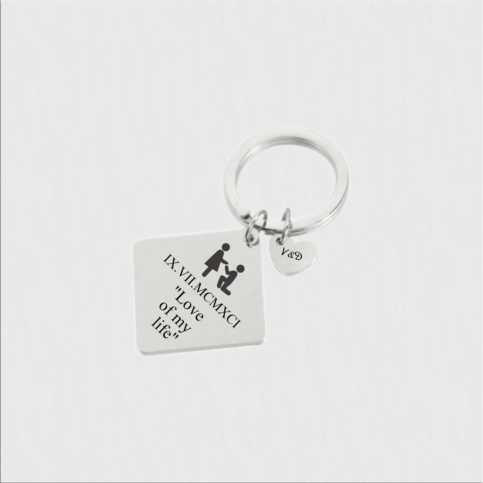  special date keyring, message keychain