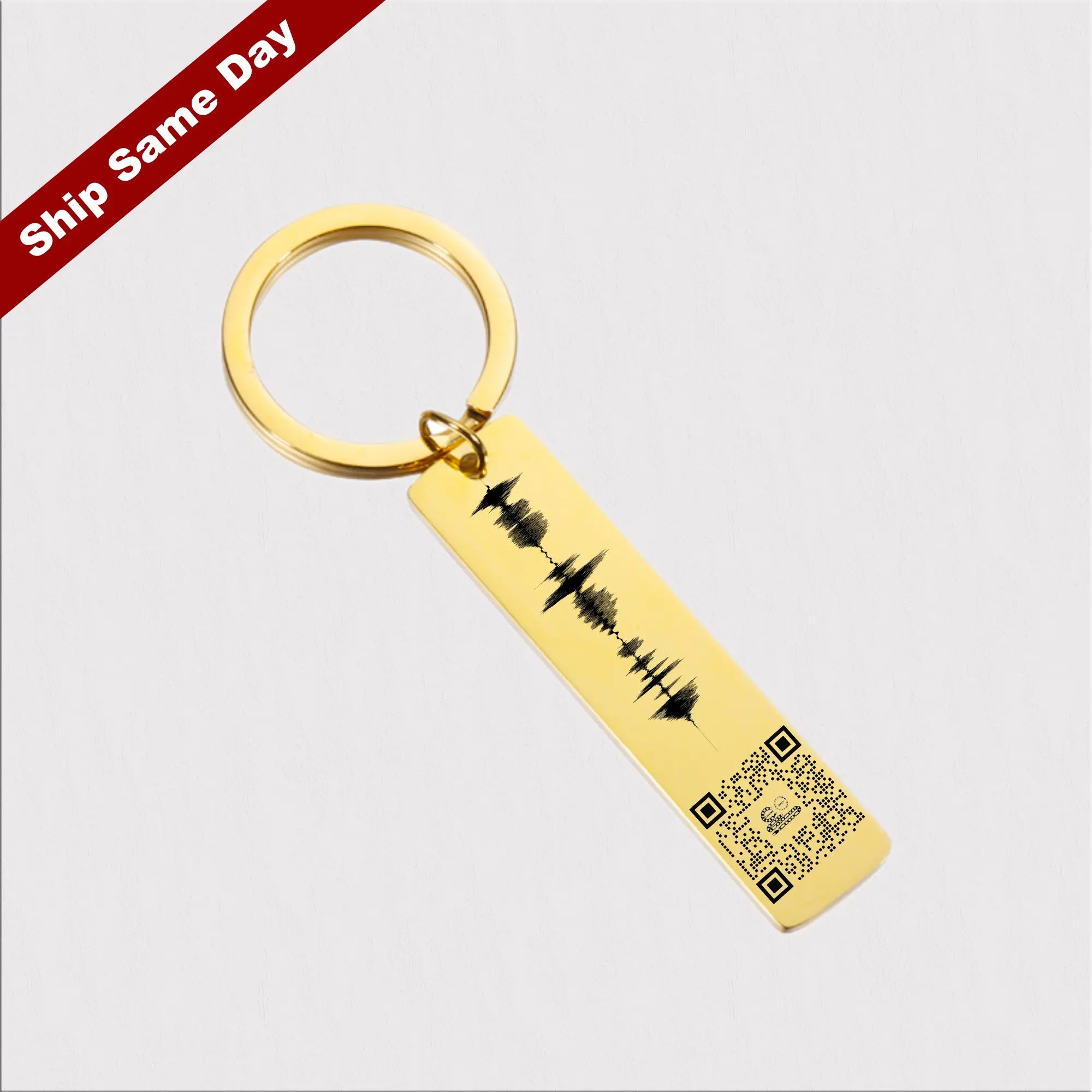 Personalized Music Keychain, Song Code Keyring