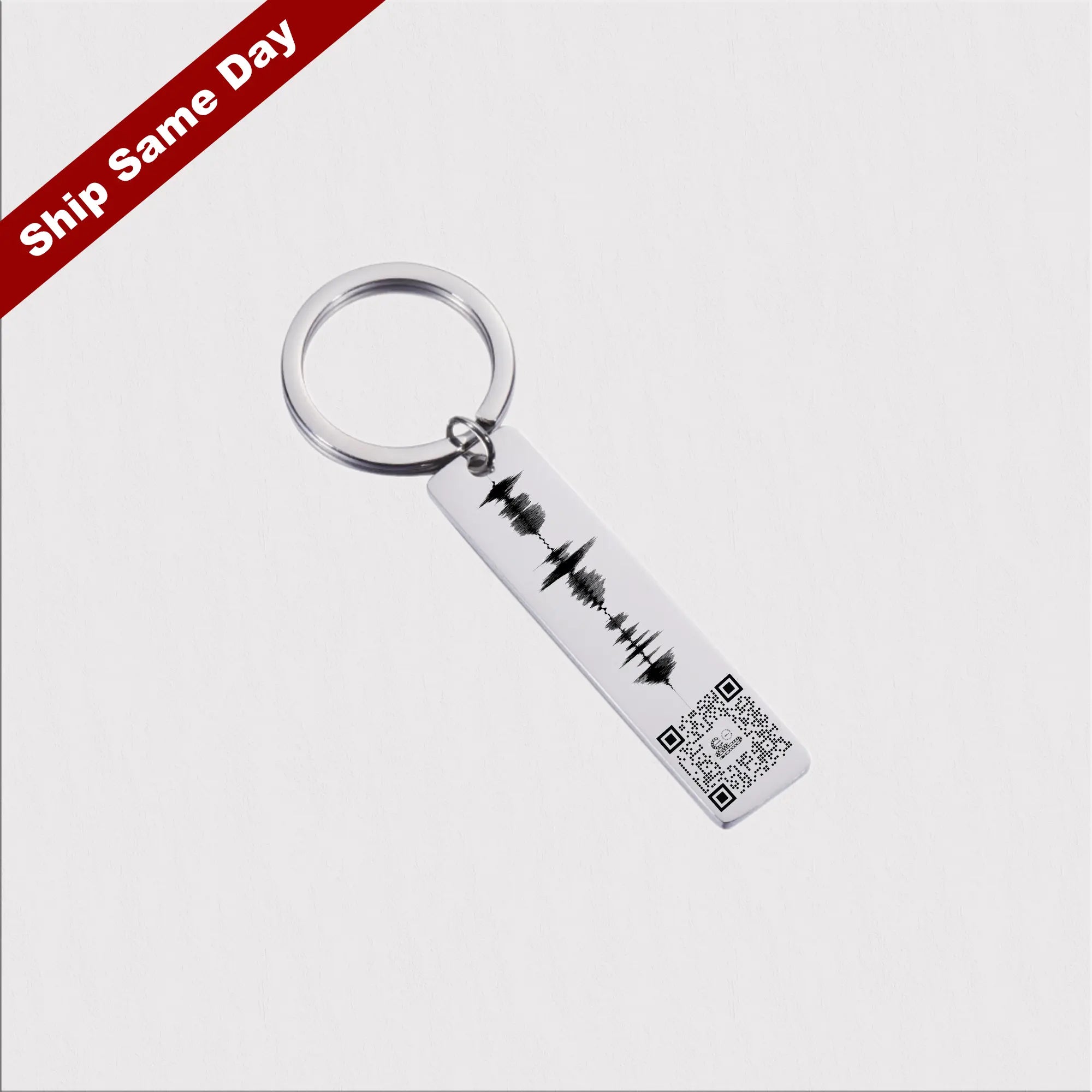 Engraved Keychain, Voice Message Keyring