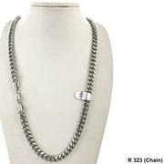 8 MM Miami Cuban Thick Lock Chain MC 323 R - ChainsOnly
