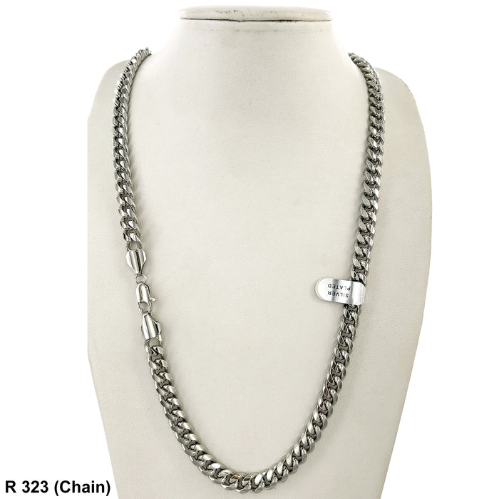 8 MM Miami Cuban Thick Lock Chain MC 323 R - ChainsOnly