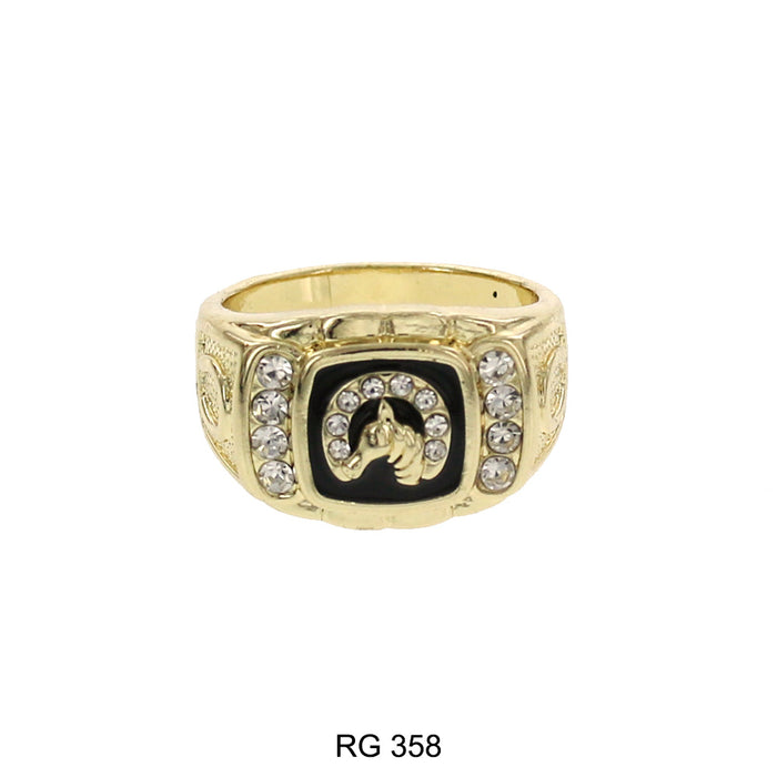 Horse Shoe Ring Chain RG 358 - ChainsOnly
