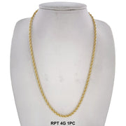 4 MM Rope Chain Thick RPT 4 G - ChainsOnly