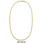 4 MM Rope Chain Thick RPT 4 G - ChainsOnly