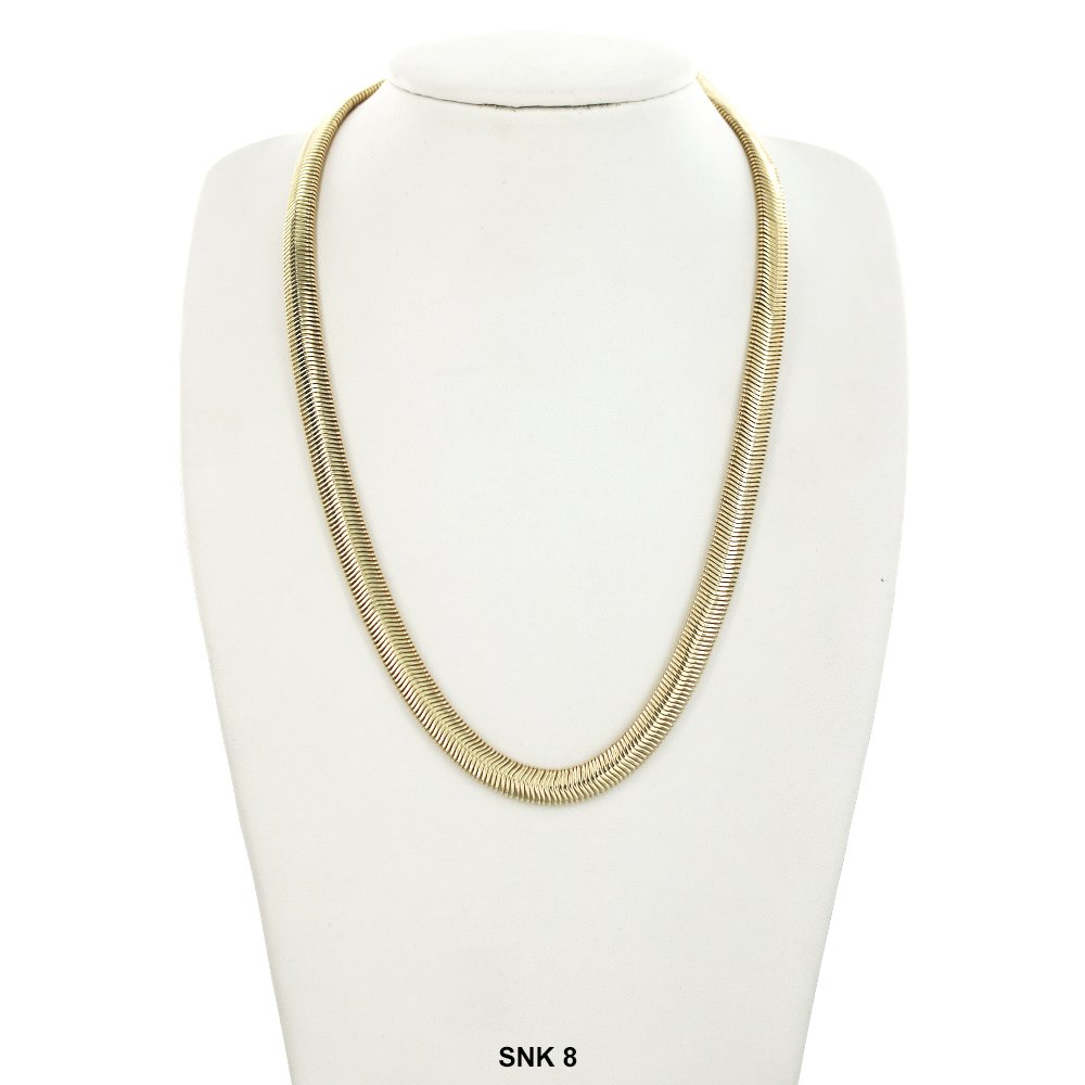 8 MM Snake Chocker Chain SNK 8 20" - ChainsOnly