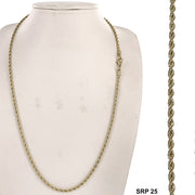2.5 MM Stainless Steel Rope Chain SRPG 25 - ChainsOnly
