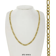 5 MM Figaro Stainless Steel Chain STC 1016 G - ChainsOnly