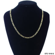 5 MM Figaro Stainless Steel Chain STC 1016 G - ChainsOnly