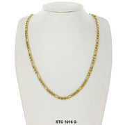 5 MM Figaro Stainless Steel Chain STC 1016 G - ChainsOnly