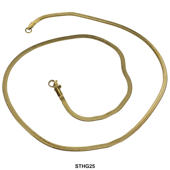 2.5 MM Stainless Steel Herringbone Chain STHG25 - ChainsOnly
