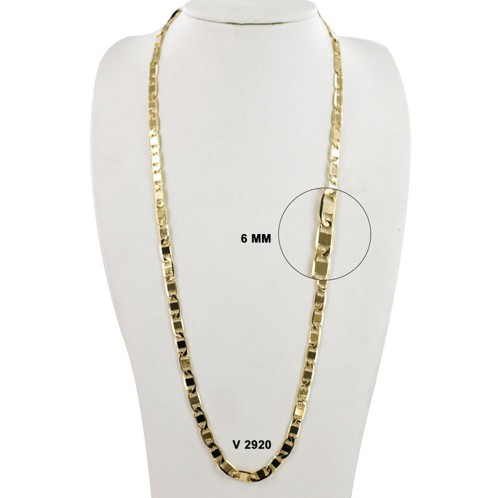6 MM Valentino Chain V 2920 G - ChainsOnly