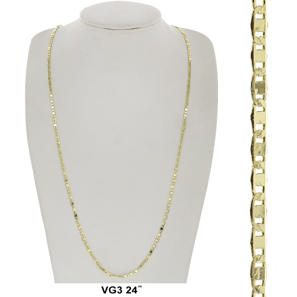 3 MM Valentino Chain VG3 24" - ChainsOnly