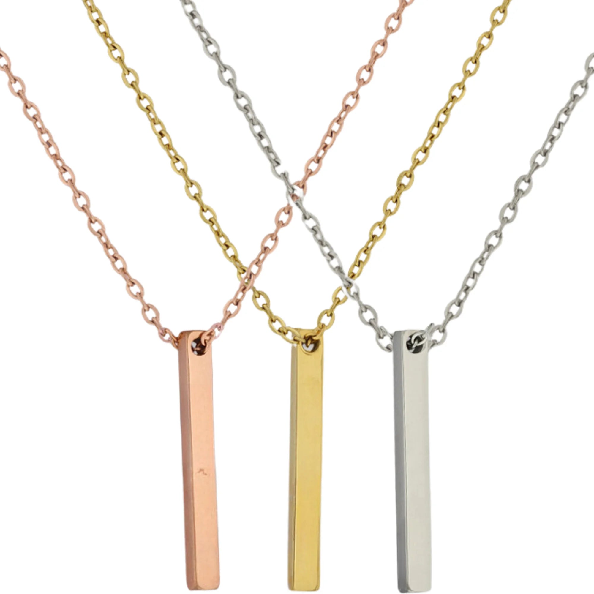 3D Bar Necklace,4 side necklace,Date Necklace,Minimalist Necklace,Necklace for women,Signature Necklace,coordinate necklace,custom name necklace,engraved necklace,gift for boyfriend,gift for men,gold bar necklace,his and hers gifts