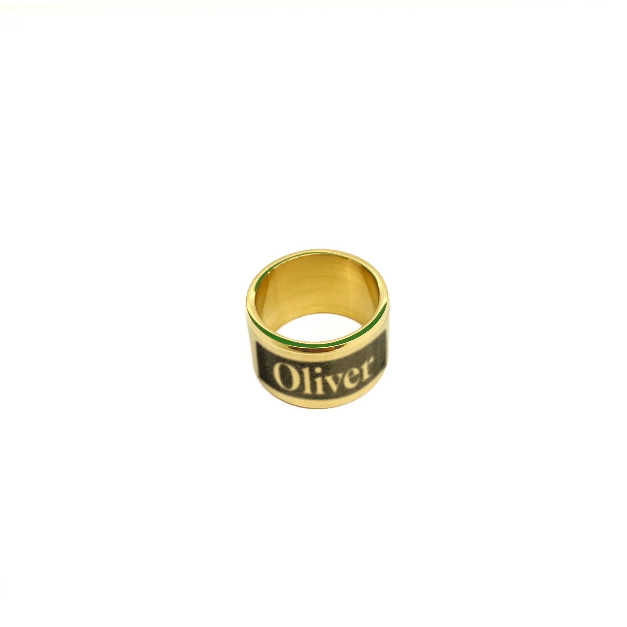 Dainty name ring for him