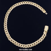 11 MM Micro CZ Stones Chain YN1103M03 GW - ChainsOnly