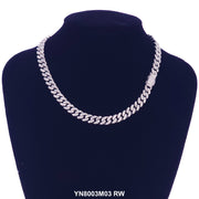 9 MM Micro CZ Stones Chain YN9003M03 RW - ChainsOnly