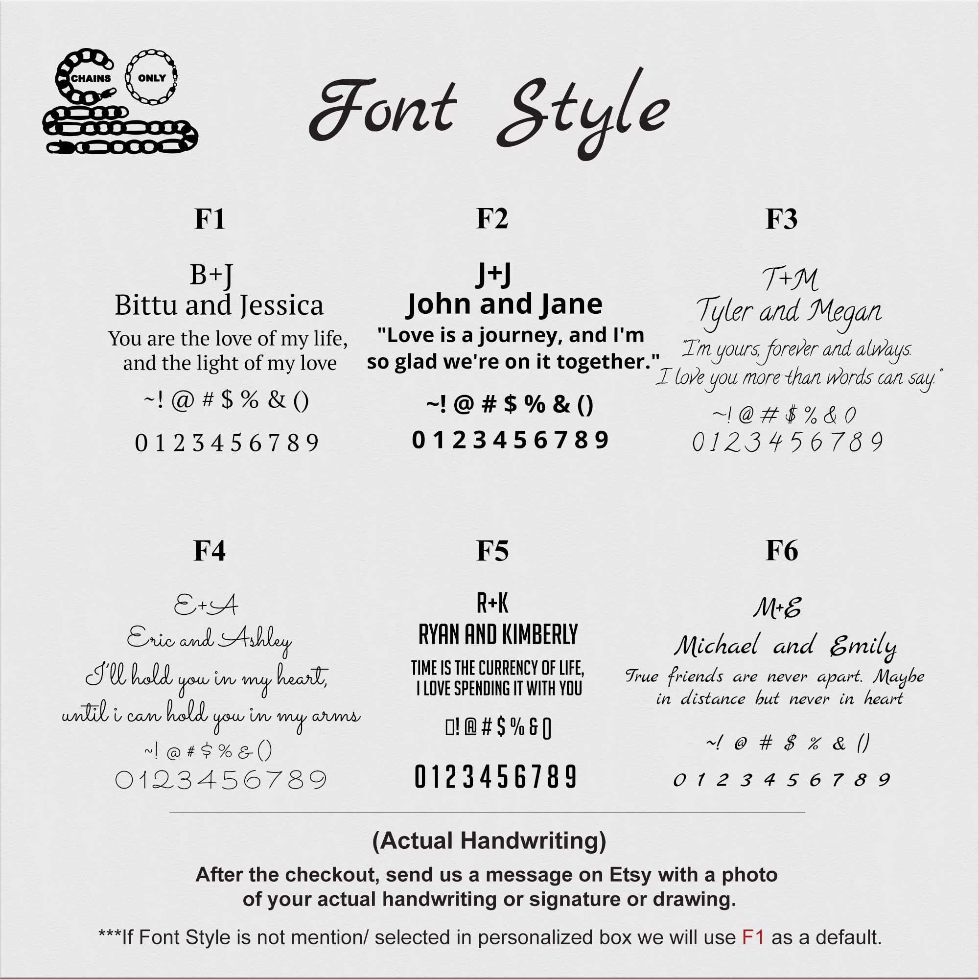 font size guide