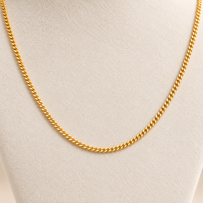Gold Plated Chain N 7057 - ChainsOnly