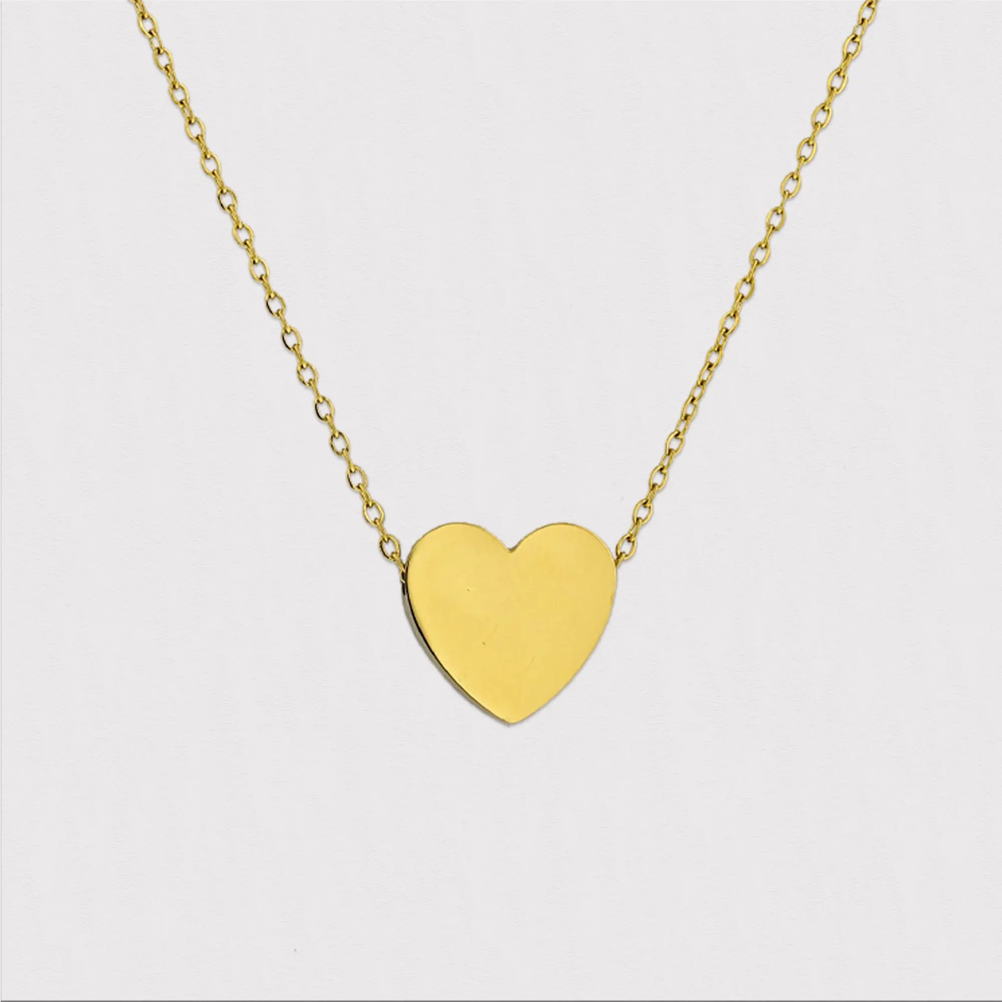 gold initial heart, Two initial necklaces