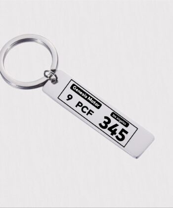 Custom License Plate Keyring