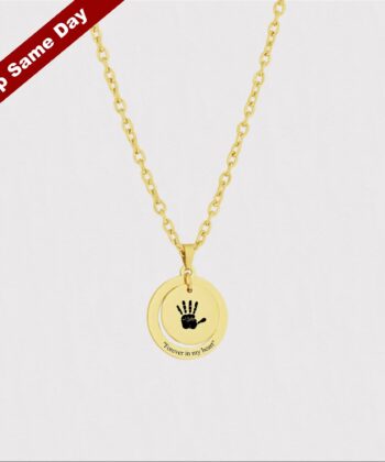 Custom Baby Hand and Footprint Necklace