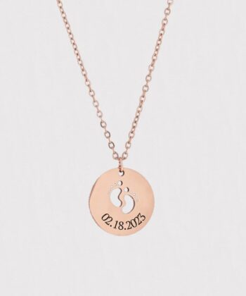 Baby Foot Pendant, Baby feet Necklace
