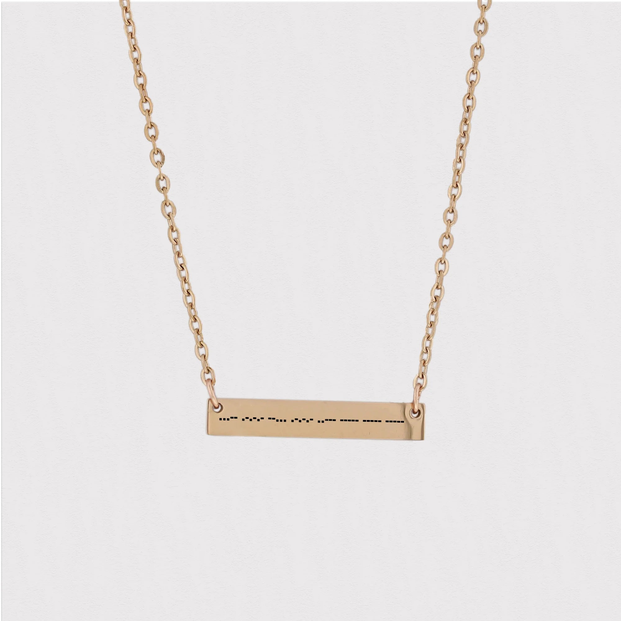 BarNecklace_8c595792-750d-4c9b-b2da-f229c146d4f6 Morse code necklace, Morse code jewelry