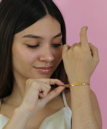 Personalized link chain bracelet