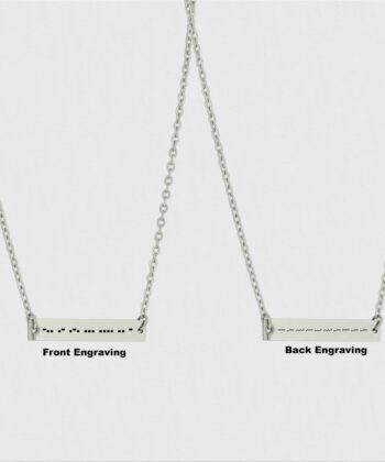 DaintyNecklace gold morse, morse code bar, morse code chain