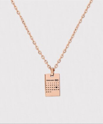 DateNecklace custom Bar Necklace, Number Necklace,