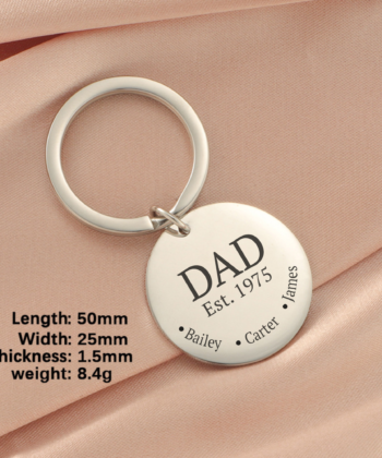 DaughterGift fathers day key ring