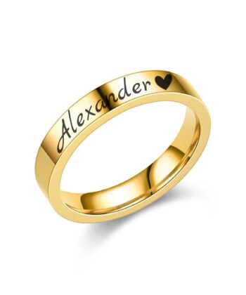 Promise Engagement Ring , Name ring,