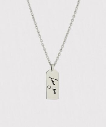 Silver Necklace, Bar Necklace