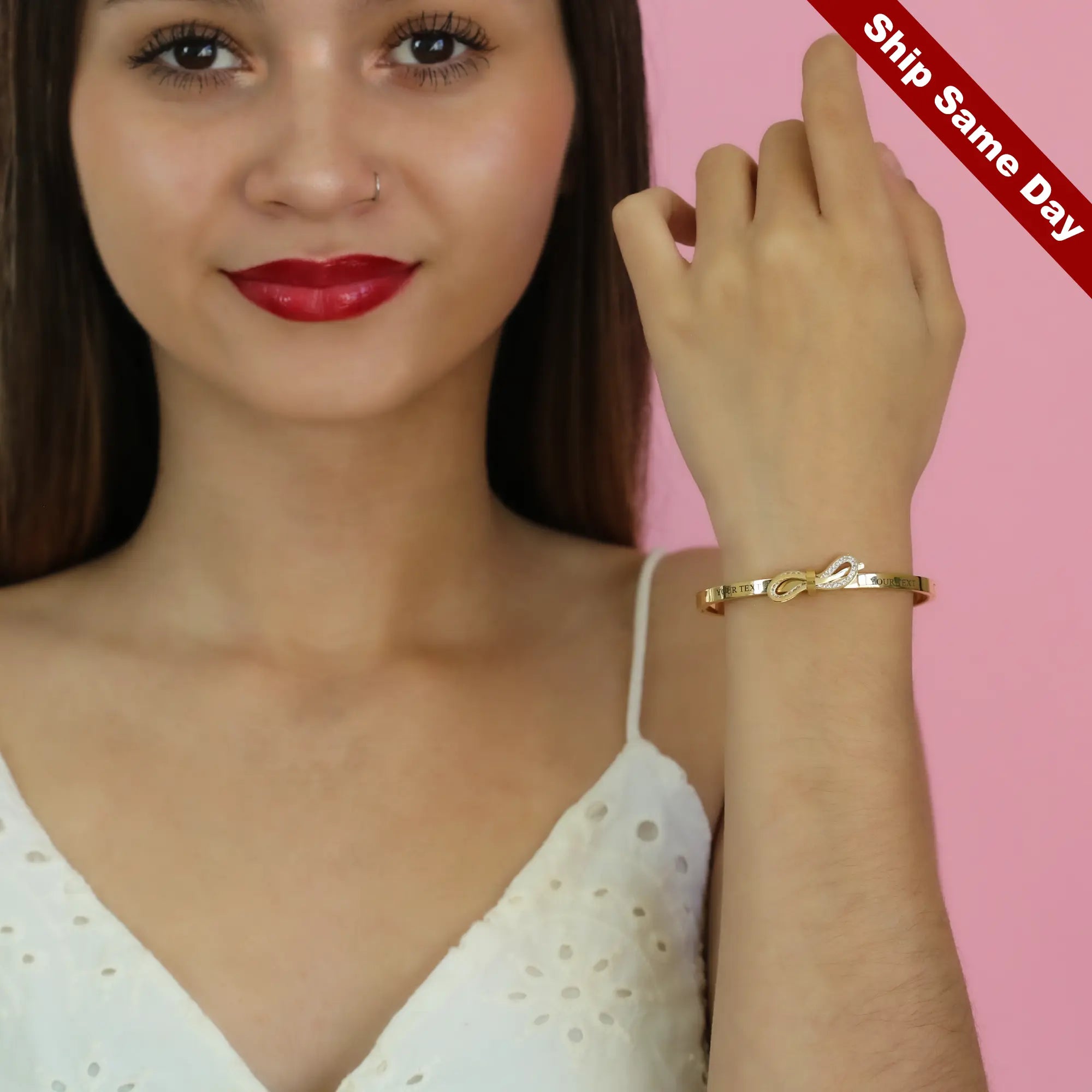 InfinityBangleBracelet Infinity Bangle Bracelet, Gold Bracelets