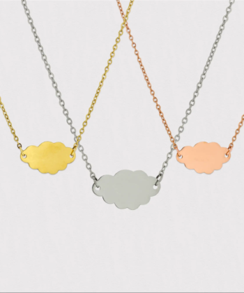 NatureLover_sDreamGift Sky Jewelry, Delicate Cloud Pendant,
