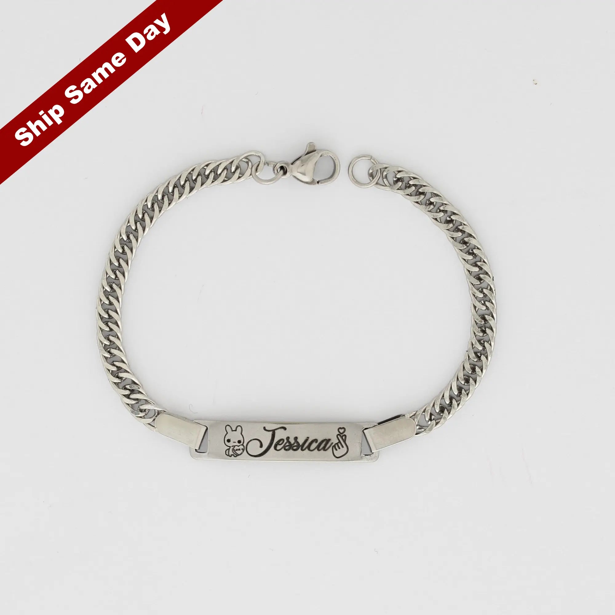 PersonalizedMensBracelets Personalized Men's Bracelets, Curb Chain