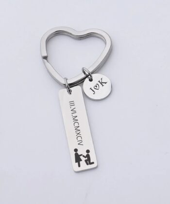 RomannumberKeychain Roman keychain, couple keychain