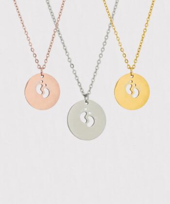 RoundNecklace Birth keepsake gifts, Baby birth reminder