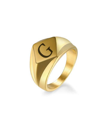 Gold Ring, 14k Gold Signet Ring