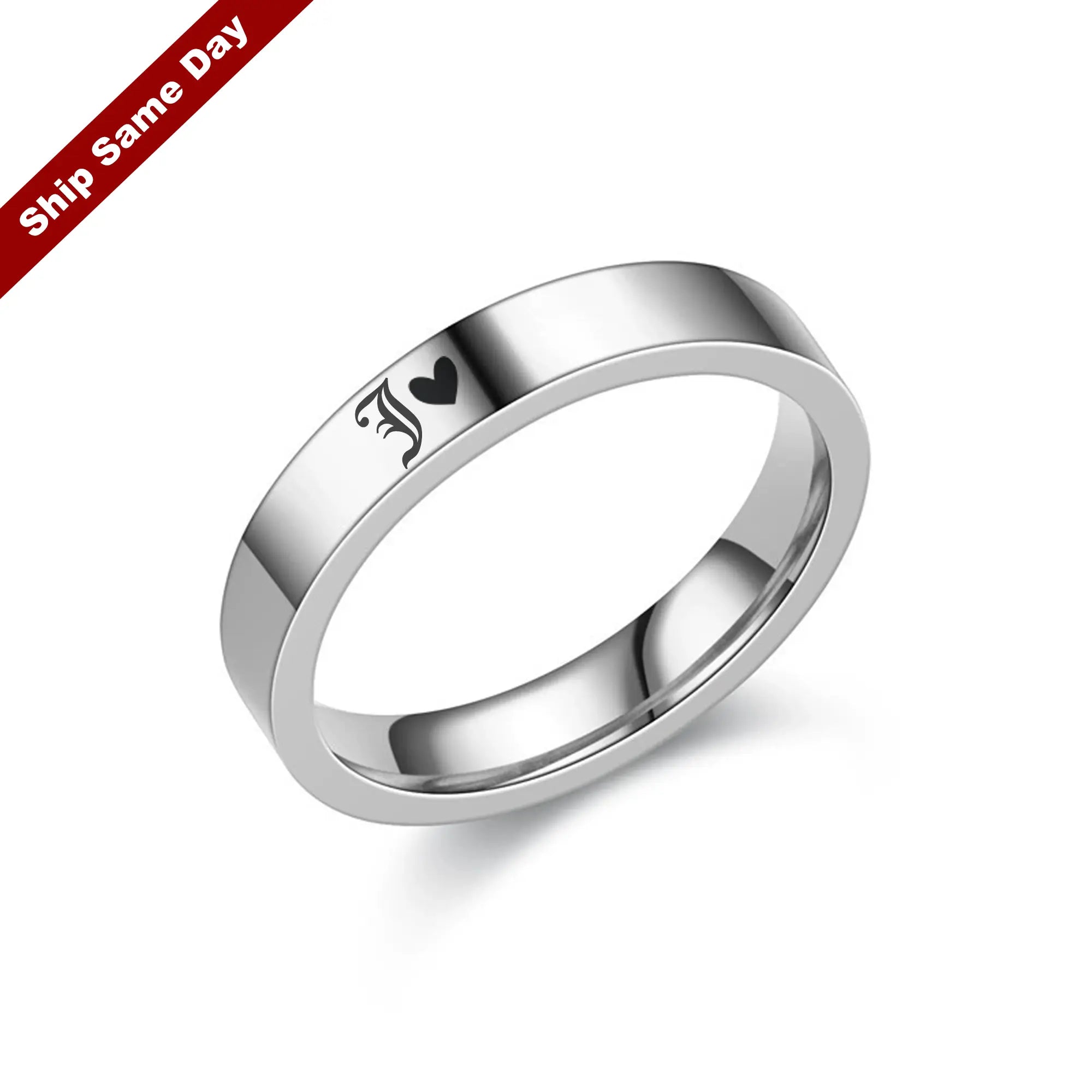 SterlingSilverNameRing Personalized Sterling Silver Name Ring, silver ring