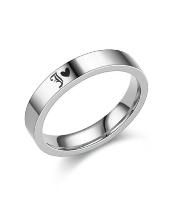 ThickBandRing Engraved name Ring, custom promise ring