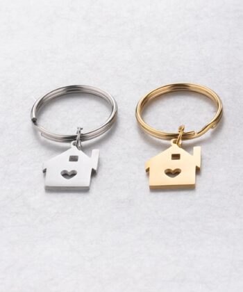 housewarminggift new home keyring, house keyring