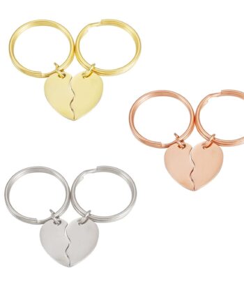 splitheartkeyring Special Words Gift, Engraved Keychain