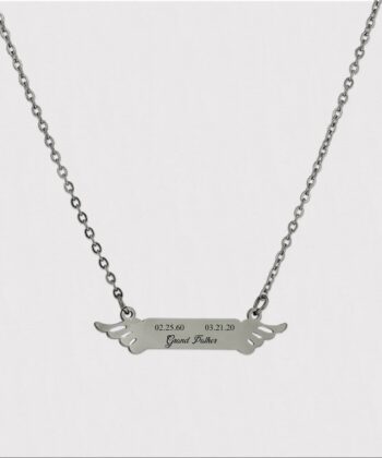 wingnecklace grandparents loss, Grieving Gift